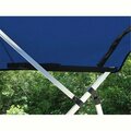 Olympian Athlete 8PONRCLA04 8 ft. Replacement Pontoon Bimini Top Canvas, Pacific Blue OL3024863